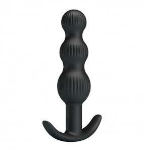 Pretty Love - Sidney Vibrating Anal Bead Massager (Chargeable - Black)